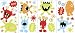 MyStyle MS0106 Little Monsters Glow-In-The-Dark Peel and Stick Wall Art