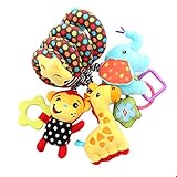 ベビーカートイ スパイラル おもちゃ かわいい フォックス ぬいぐるみ 音が鳴る ベビーカー おもちゃ 出産祝い