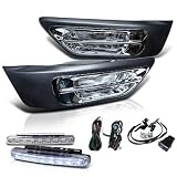 02-04 Honda CR-V OEM Style Chrome Fog Lights + LED Bumper Lights by Eautolight