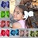 Bzybel Boutique Large Big Huge Hair Bow Clips Grosgrain Ribbon Barrettes Headbands Party Oversize Hair Clips for Young Girls Teens young Women