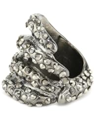 CHRISHABANA "Now Is Tomorrow" The Pave Jack Gunmetal and Hematite Crystals Ring