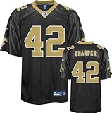 Darren Sharper Black Reebok NFL Replica New Orleans