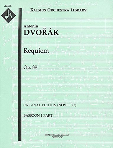 Requiem, Op.89 (Original edition (Novello)): Bassoon 1 and 2 parts [A2595]