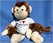 Plush Monkey (Spunky Monkey) toy with I Love Survivor