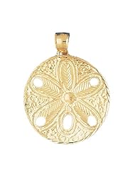 CleverEves 14K Gold Pendant Sand Dollar 8.6 - Gram(s)
