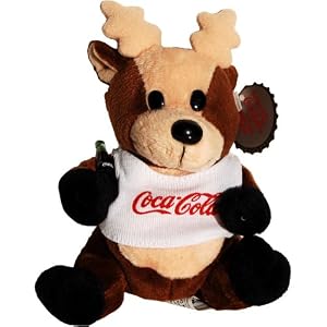 #0133 Coca-Cola Reindeer in Shirt - Coke Bean Bag Plush