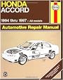 Honda Accord Automotive Repair Manual : Models Covered, All Honda Accord Models 1994 Thru 1997 (Haynes Auto Repair Manual Series)