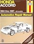 Honda Accord Automotive Repair Manual : Models Covered, All Honda Accord Models 1994 Thru 1997 (Haynes Auto Repair Manual Series)