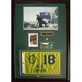 Payne Stewart Autographed Postcard Deluxe Framed 1999 US Open (Pinehurst) Piece