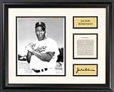 Jackie Robinson Brooklyn Dodgers - Batting - Framed 7 x 9 Photograph