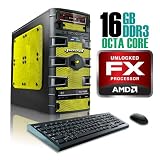 CybertronPC SLAYER 2221GBYU, AMD FX Gaming PC, W7 Ultimate, Black/Yellow