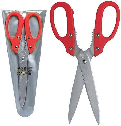 Tnaka Tnk-20/r Kitchen Scissors Stainless Steel Detachable Blade Made in Japan