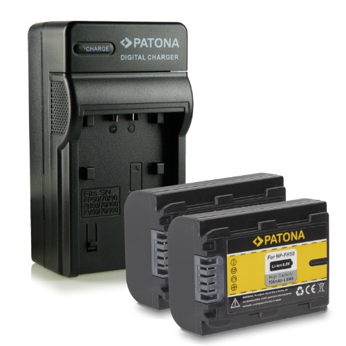 M & L Mobiles® Nouveauté - 4en1 Chargeur + 2x Batterie comme NP-FH50 M & L Mobiles® Nouveauté - 4en1 Chargeur + 2x Batterie comme NP-FH50