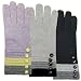 Women's Five Buttons Hand Accented Cuff Knitted Wool Acrylic Gloves - Various Colors