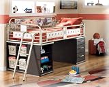 I-Zone Twin Metal Loft Bed w/ Audio/Ladder by Ashley Furniture