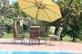 Monaco Outdoor Wrought Iron 7pc Patio Dining Set - Peridot
