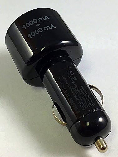 Car Charger, 1000mA Dual USB Port Car Charger Portable Travel Charger Rapid Car Charger Auto Adapter