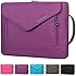 BRINCH&reg; Fashion Durable Envelope Nylon Fabric 15 - 15.6 Inch Laptop / Notebook / Macbook / Ultrabook / Tablet Computer Bag Shoulder Carrying Envelope Case Pouch Sleeve With Shoulder Strap Pockets and Card Slots (Purple)