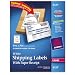 Avery Shipping Label with Paper Receipt, Laser, TrueBlock Technology, White, 50 Labels  (5127)