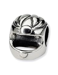 Sterling Silver Reflections Race Car Helmet Bead