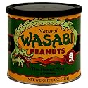 The Peanut Shop of Williamsburg All Natural Wasabi Peanuts (Wasabi Mustard Enrobed Peanuts), 8-Ounce Tins (Pack of 4)