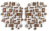 Degray 2-Piece 32-Inch-by-25-1/4-Inch Metal Wall Sculpture