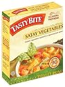 Tasty Bite Entree Satay Vegetables, Heat & Eat, 10-Ounce Boxes (Pack of 12)