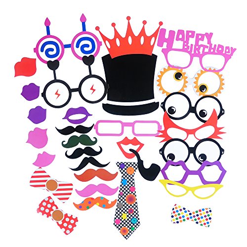 Seekingtag Photo Booth Props Diy Kit(31pcs)