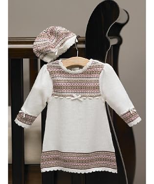 Girls Long-Sleeve Knitted Dress and Hat
