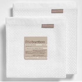 Little Bamboo Baby Blanket-Crib, White