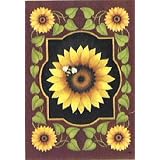 Sunflower Medallion - Toland Art Banner by Toland