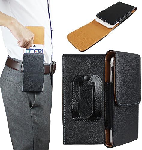 xhorizon TM Vertical Lateral Leather Magnetic Closure Case Bag Holster Pouch with Belt Clip ZY for Apple iPhone 5/5s/5c/6/6 Plus Samsung Galaxy Note lll/Note 4 Galaxy S5/S4/S3/S5 Mini HTC Sony LG Nokia Phones
