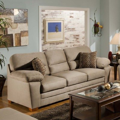 Cobblestone Microfiber Queen Sleeper Sofa