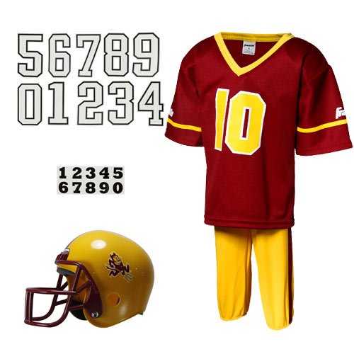 Franklin Sports NCAA Arizona State Sun Devils Deluxe Youth Team Uniform Set, Small