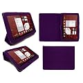 Emartbuy Nuovo Motorola Xoom 2 10.1 Pollici Premium Cuoio Funzione Multi / Multi Custodia A Portafoglio Angolo / Cover / Custodia Viola