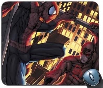 Custom Spiderman vs Daredevil v16 Marvel Comics Mouse Pad