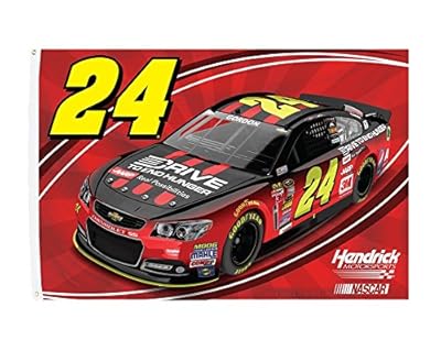 Jeff Gordon #24 Large CAR 3x5 Flag w/grommets RR Outdoor Banner Nascar Racing