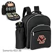 Boston College Eagles Sorrento Insulated Deluxe Picnic Backpack - Black w/Digital Print
