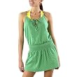 Xhilaration® Smocked Polka Dot Dress Coverup with Straps - Fresh Green