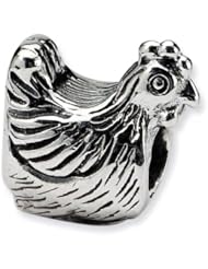 Reflections(tm) Sterling Silver Chicken Bead / Charm