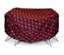 Two Dogs Designs, 84-inch Round Table Cover, Chili Peppers