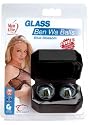 Adam & Eve Blue Blossoms Glass Ben Wa Balls