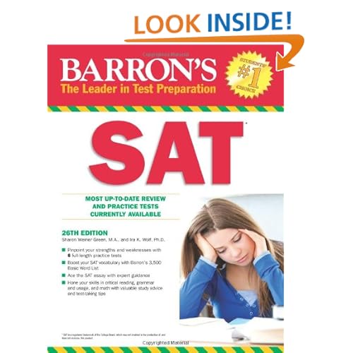 Barron's SAT, 26th Edition (Barron's Sat (Book Only))
