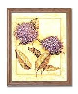 Japanese Flowers Asian Contemporary Home Decor Wall Picture Oak Framed Art Print