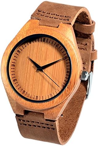 Affute Men's 5-year-old Bamboo Wood Watches with Sapphire Glass