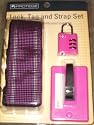 Lock, Tag, and Strap Set in Pink