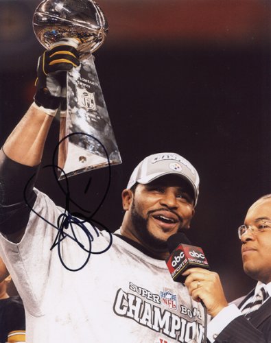 Jerome Bettis Autographed / Signed Pittsburgh Steelers Football 8x10 Photo