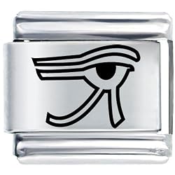 Pugster Egyptian Eye Travel & Flags Italian Charm