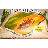 HARMONY Extra Moisturizer Fruity Soap Bar Fruitapone Plus Enriched with Natural Papaya Papain Extract Imported from Indonesia - Papaya