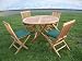 HUMBER TEAK 9 PIECE ROUND GRADE A TEAK OUTDOOR DINING SET